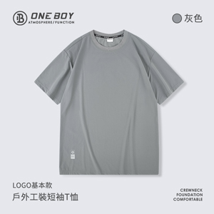 LOGO基本款戶外工裝短袖T恤
