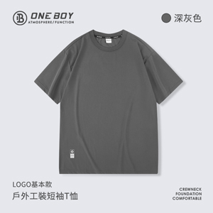 LOGO基本款戶外工裝短袖T恤